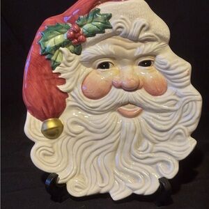 Fitz & Floyd Santa plate. OMNIBUS